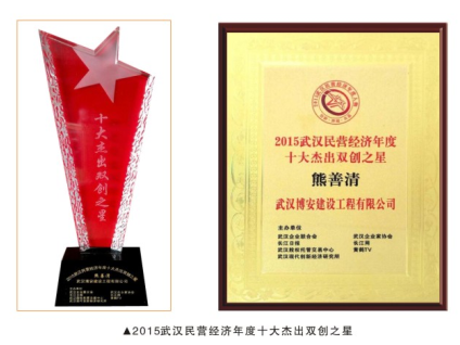 2015武漢民營(yíng)經(jīng)濟(jì)年度十大杰出雙創(chuàng)之星